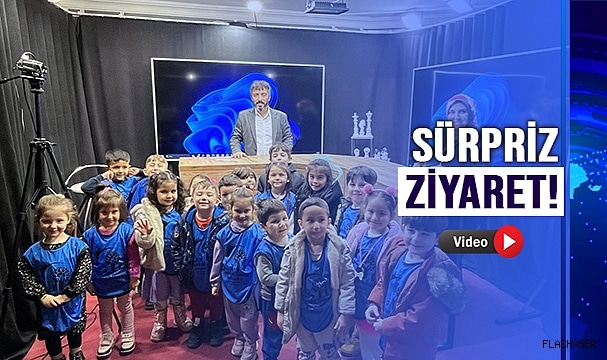 MİNİK ÖĞRENCİLERDEN GAZETECİLERE ZİYARET!