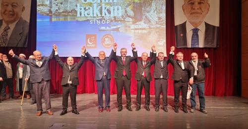 Saadet Partisi Sinop adaylarını tanıttı