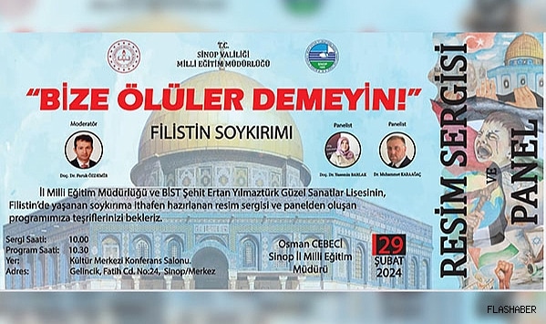 SİNOP’TA FİLİSTİN TEMALI RESİM SERGİSİ VE PANEL DÜZENLENECEK!