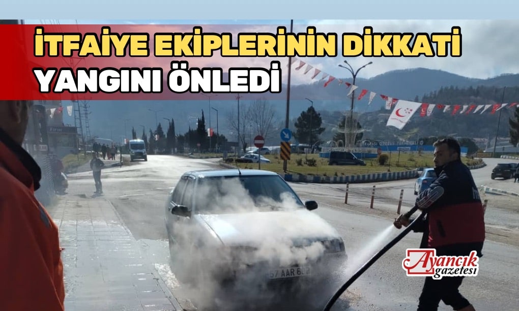 İTFAİYE EKİPLERİ YANGINI FARKETTİ