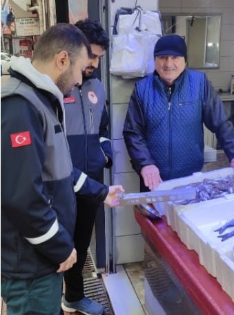 Ayancık’ta balık denetimi: Boyları tek tek ölçüldü