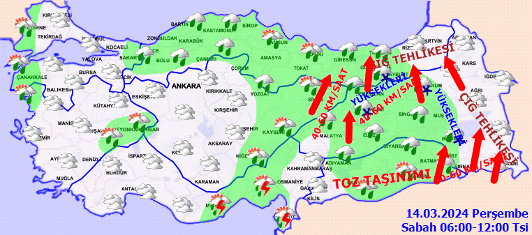 Meteoroloji Genel Müdürlüğü Tahminleri