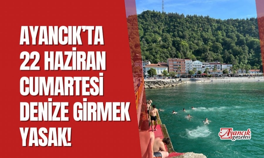 Cumartesi Günü Denize Girmek Yasaklandı