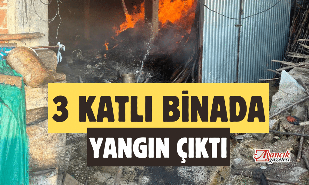 3 KATLI BİNADA YANGIN