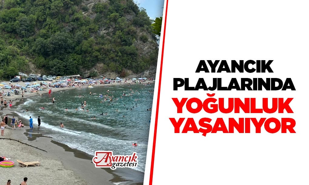 Ayancık Plajlarında Yoğunluk Yaşanıyor
