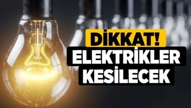 Sinop Elektrik Kesintisi 04-07 Mart 2025