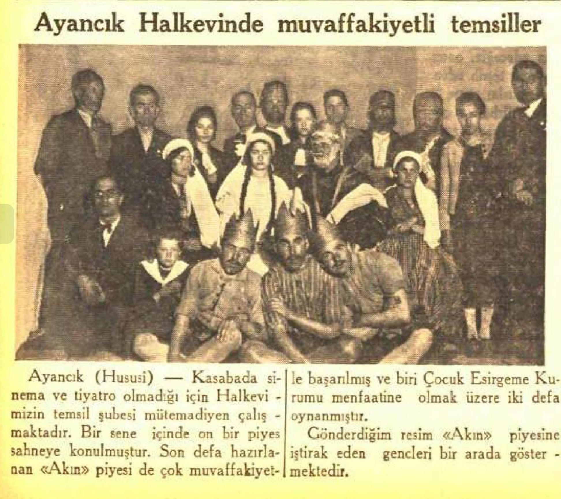 AYANCIK’IN ORTA YERİ SİNEMA