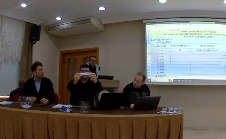 Orman İşletme İşçi Alımı Kura Çekilişi Yapıldı