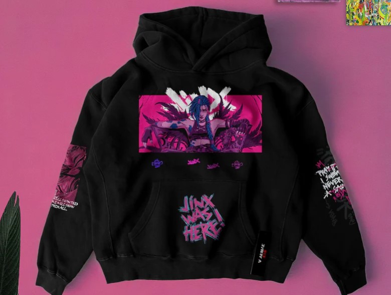 Arcane Jinx Hoodie Tasarımlarıyla Anime Stili