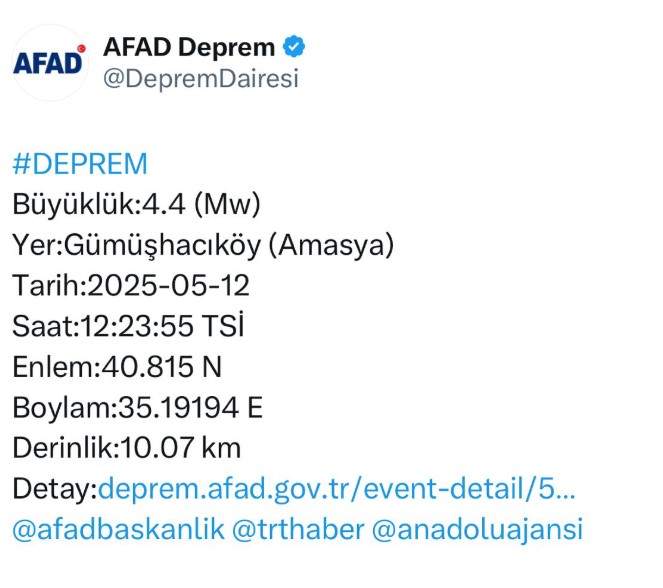 Samsun’da Deprem Paniği: Vatandaşlar Sokağa Döküldü