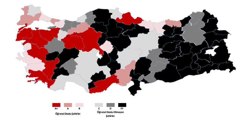 2025 Öğrenci Dostu Üniversite Şehirleri İlk 10