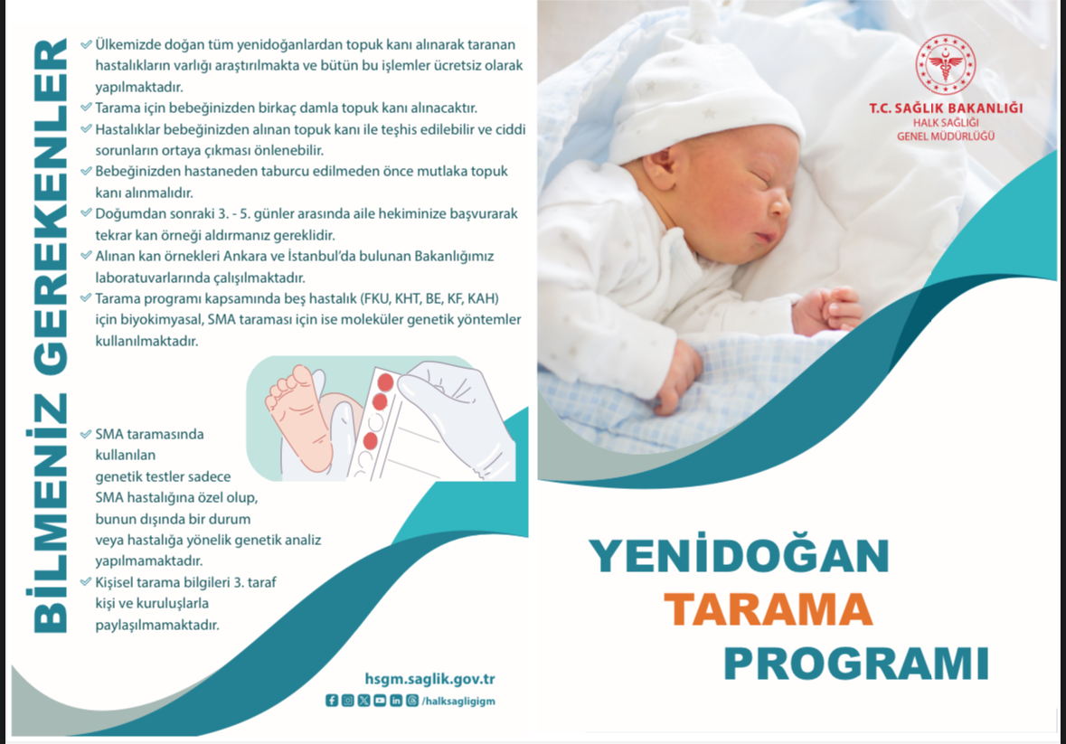 Ayancık Toplum Sağlığı Merkezi’nden Yenidoğan Tarama Programı Hakkında Önemli Uyarı
