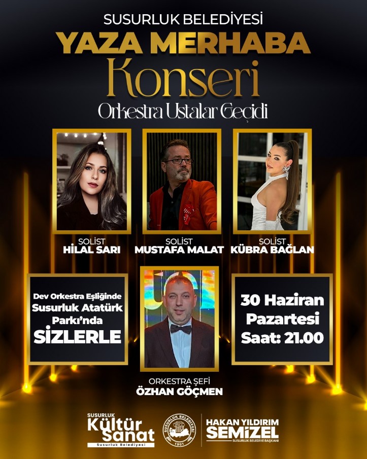 Susurluk’ta Yaz Coşkusu Müzikle Başlayacak