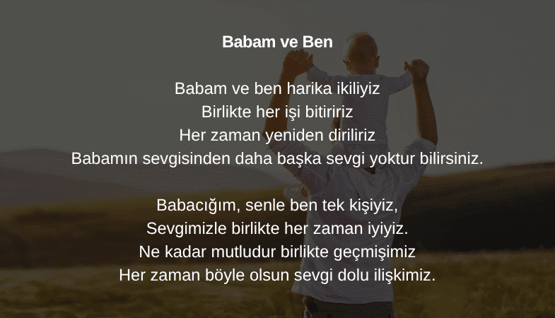 Derlenmiş Babalar Günü Şiirleri