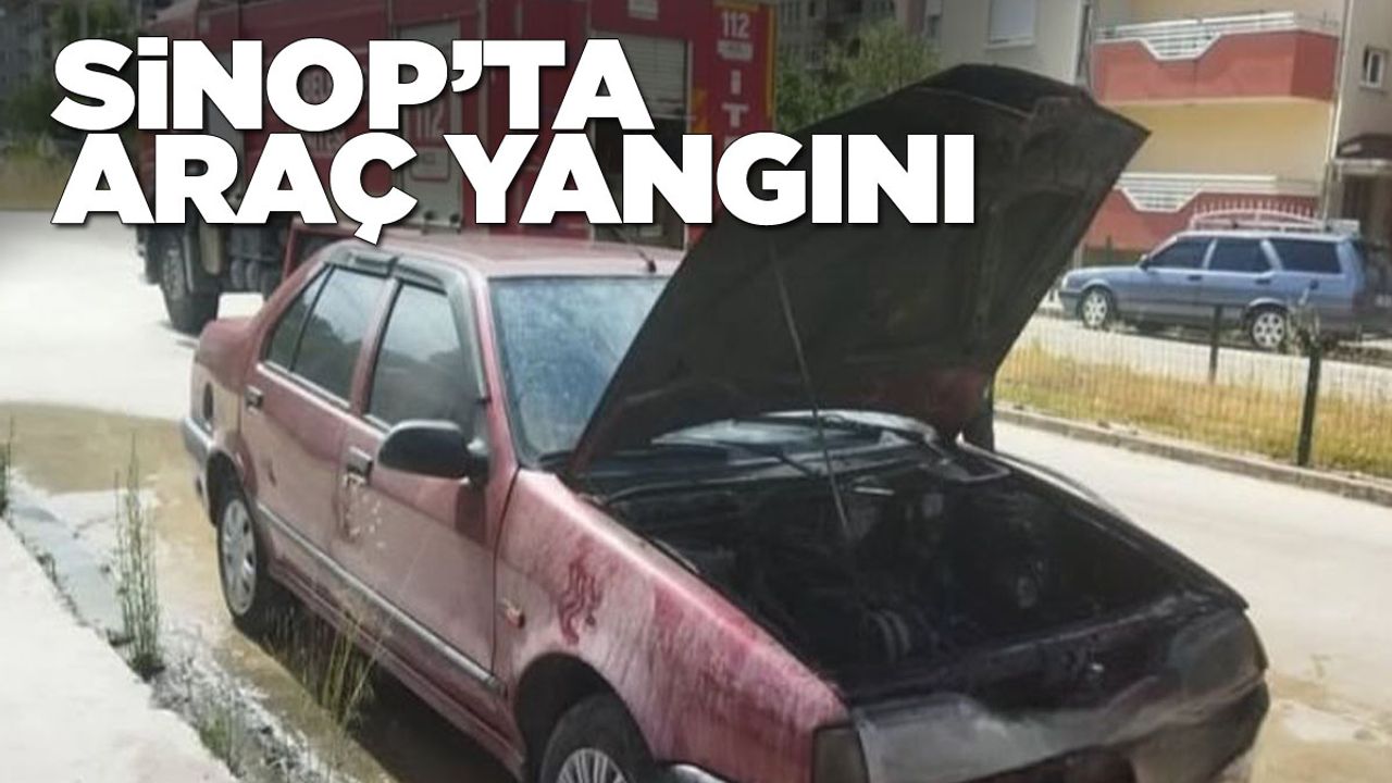 Otomobilde Aniden Yangın Çıktı