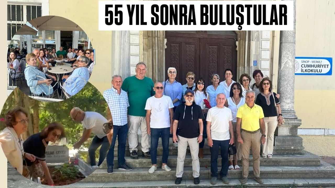 Sinop’ta 1970 Mezunları 55 Yıl Sonra Bir Araya Geldi