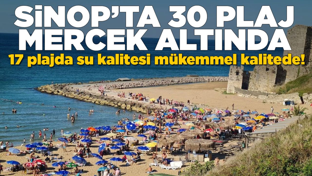 Sinop’ta Yüzme Alanlarının Su Kalitesi Değerlendiriliyor