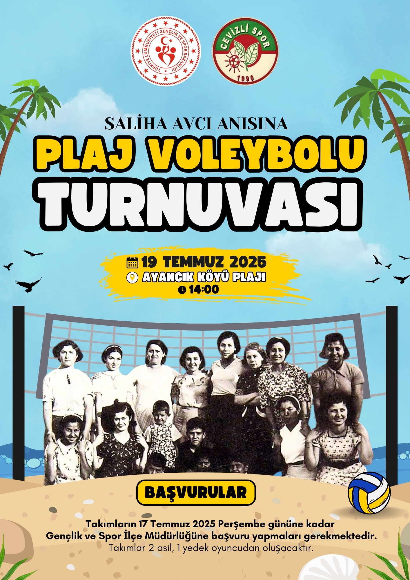 Ayancık’ta Plaj Voleybolu Turnuvası Başlıyor