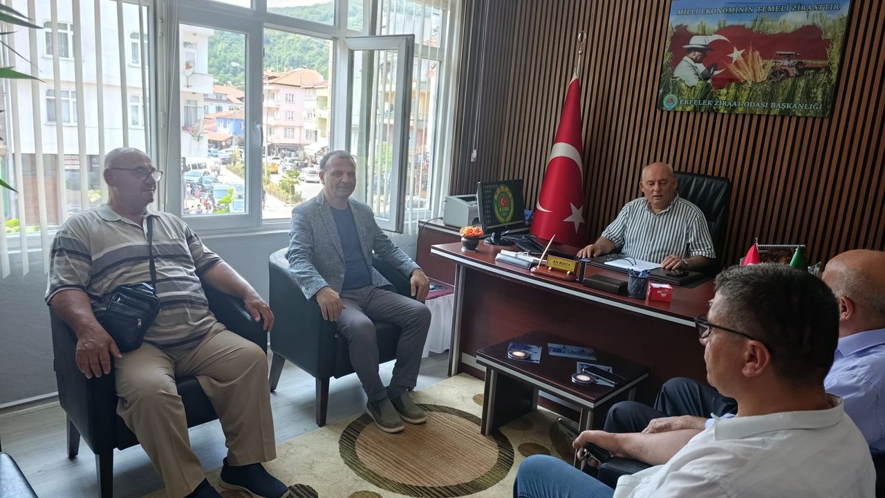 Saadet Partisi Heyetinden Erfelek Ziraat Odası Başkanı Ali Koca’ya Anlamlı Ziyaret