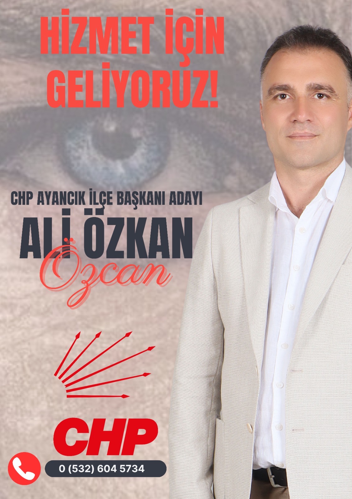 CHP Ayancık İlçe Başkan Adayı Ali Özkan Özcan’dan Delege Seçimleri Duyurusu