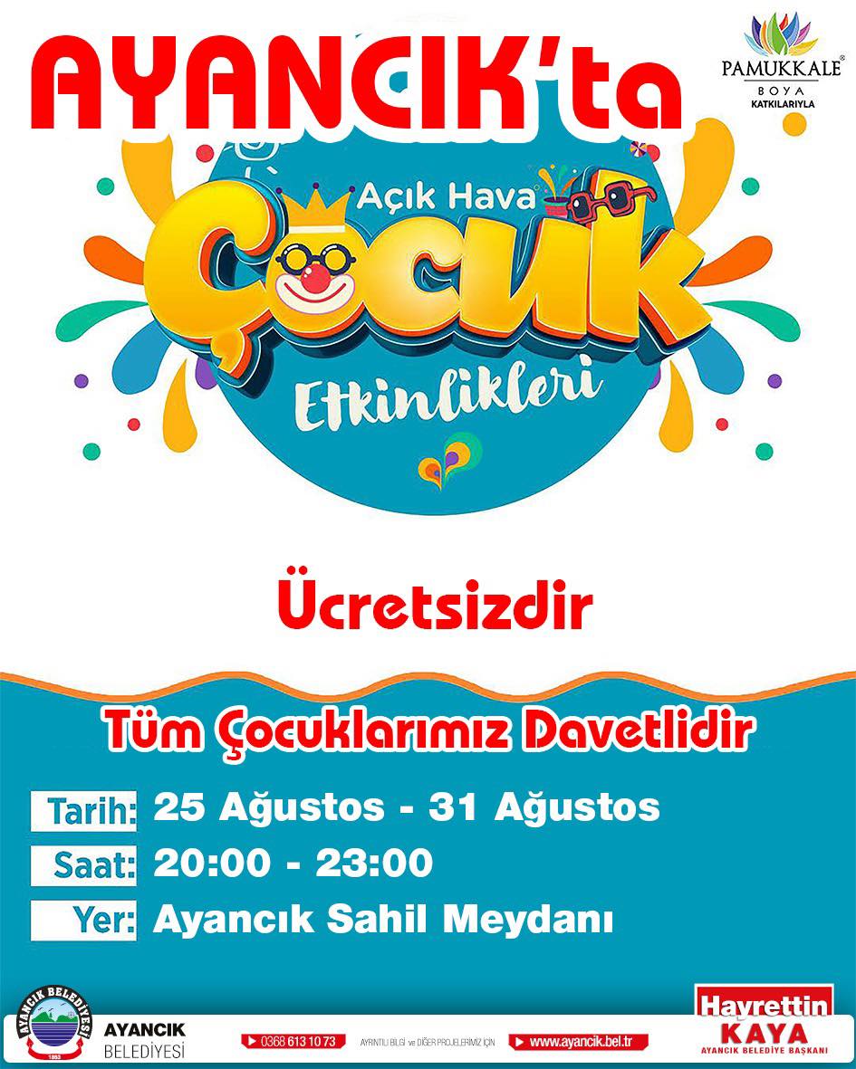 Ayancık’ta Çocuk Şenlikleri Devam Ediyor
