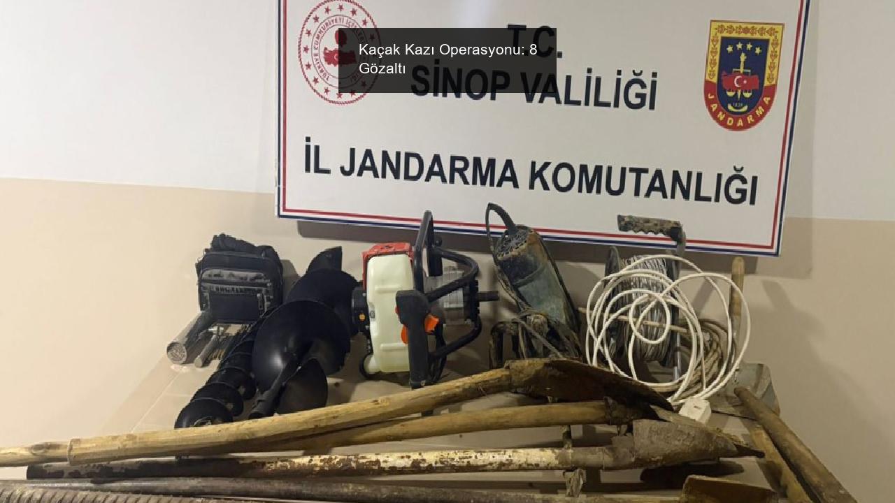 Kaçak Kazı Operasyonu: 8 Gözaltı