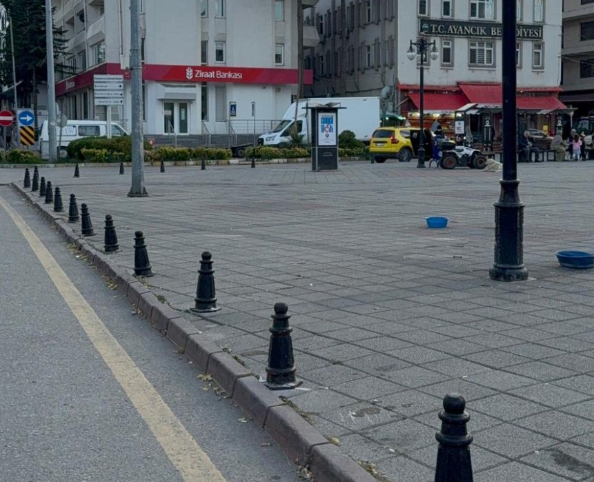 Ayancık Meydanı’na Duba Konuldu