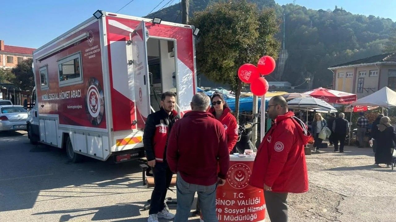 Mobil Sosyal Hizmet Aracı Vatandaşa Ulaştı