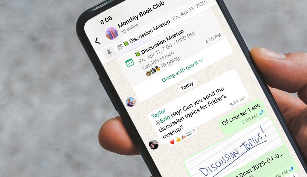 WhatsApp’tan Gelişmiş Grup Bahset Özelliği