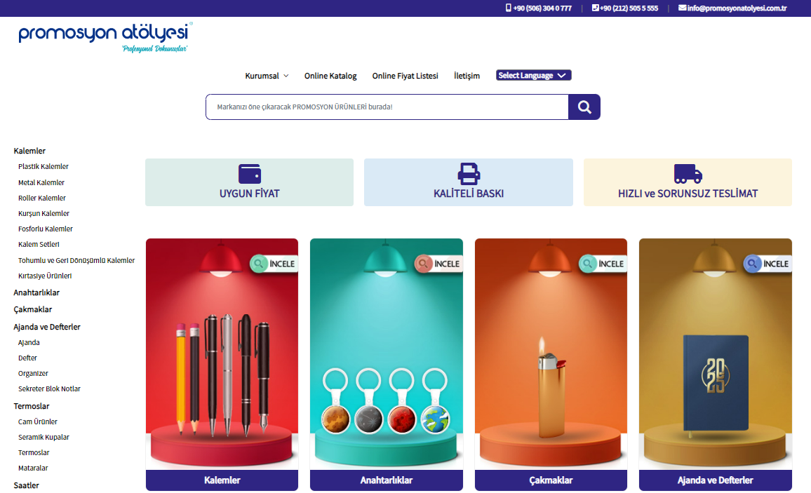 Promosyon Spiralli Defter Ürünleri