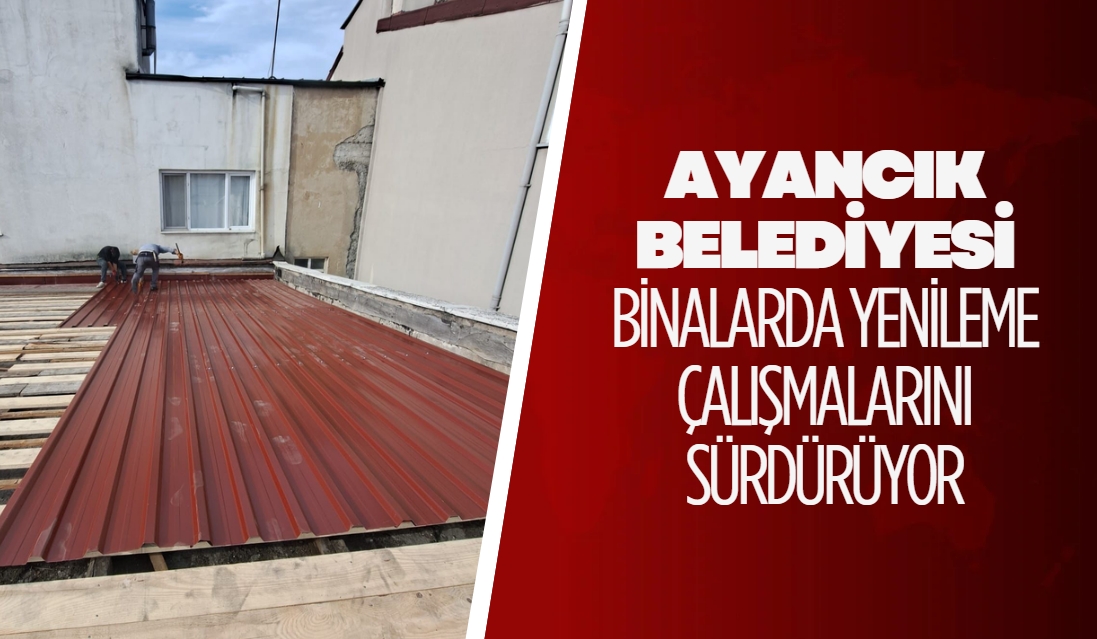 Ayancık Belediyesi’ne Ait Binalarda Yenileme Çalışmaları Sürüyor