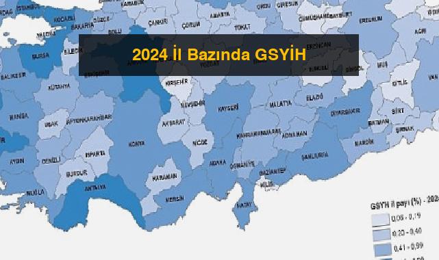 2024 İl Bazında GSYİH