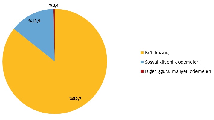 İşgücü Maliyeti Bileşenlerinin Payları