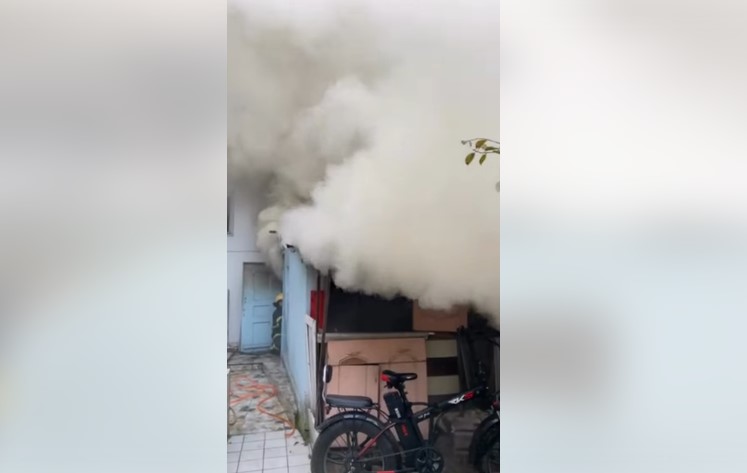 Ayancık’ta kazan dairesinde yangın çıktı