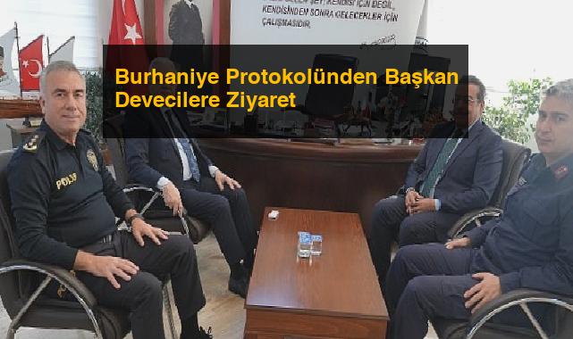 Burhaniye Protokolünden Başkan Devecilere Ziyaret