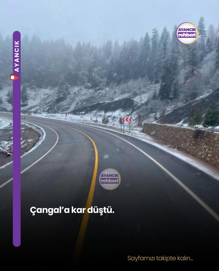 Ayancık yükseklerinde mevsimin ilk karı yağdı