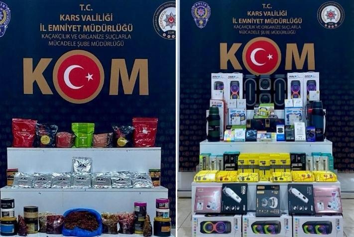 Kars’ta Eş Zamanlı Operasyonda Çok Sayıda Gümrük Kaçağı Ürün Ele Geçirildi, 26 Kişi Hakkında Adli İşlem Başlatıldı