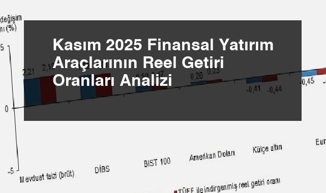 Kasım 2025 Finansal Yatırım Araçlarının Reel Getiri Oranları Analizi