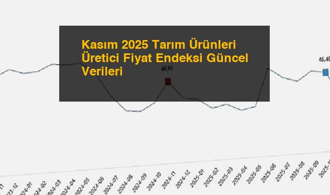 Kasım 2025 Tarım Ürünleri Üretici Fiyat Endeksi Güncel Verileri