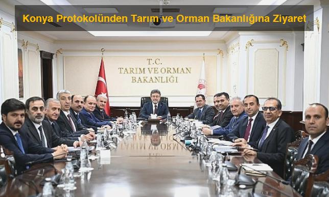 Konya Protokolünden Tarım ve Orman Bakanlığına Ziyaret