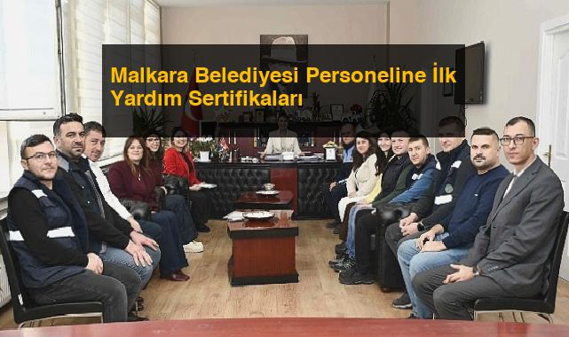 Malkara Belediyesi Personeline İlk Yardım Sertifikaları