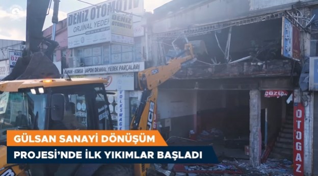 Samsun Sanayi Dönüşüm Projesinde ilk yıkımlar başladı