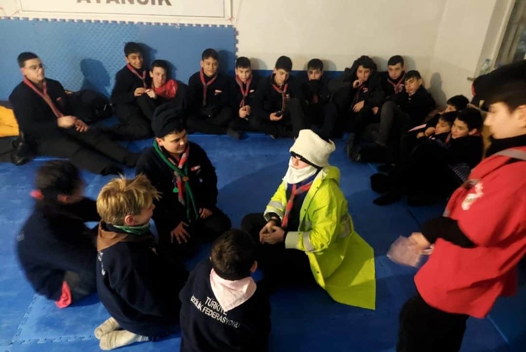 Sinoplu izciler 6 günlük kış kampı yaptı