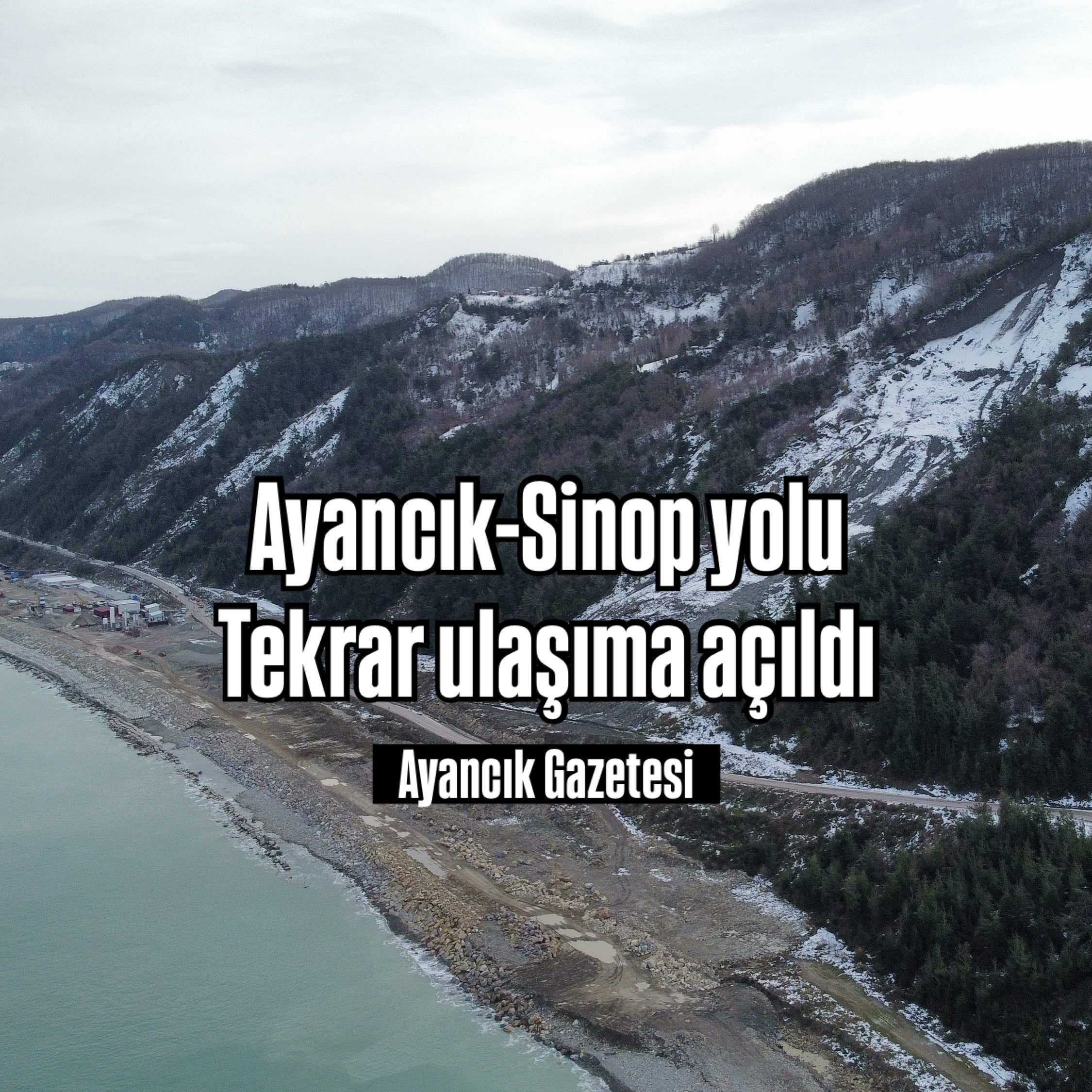 Ayancık-Sinop yolu kontrollü olarak ulaşıma açıldı