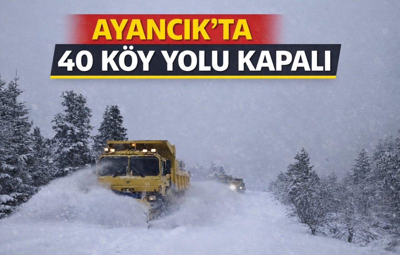 AYANCIK’TA 40 KÖY YOLU ULAŞIMA KAPANDI