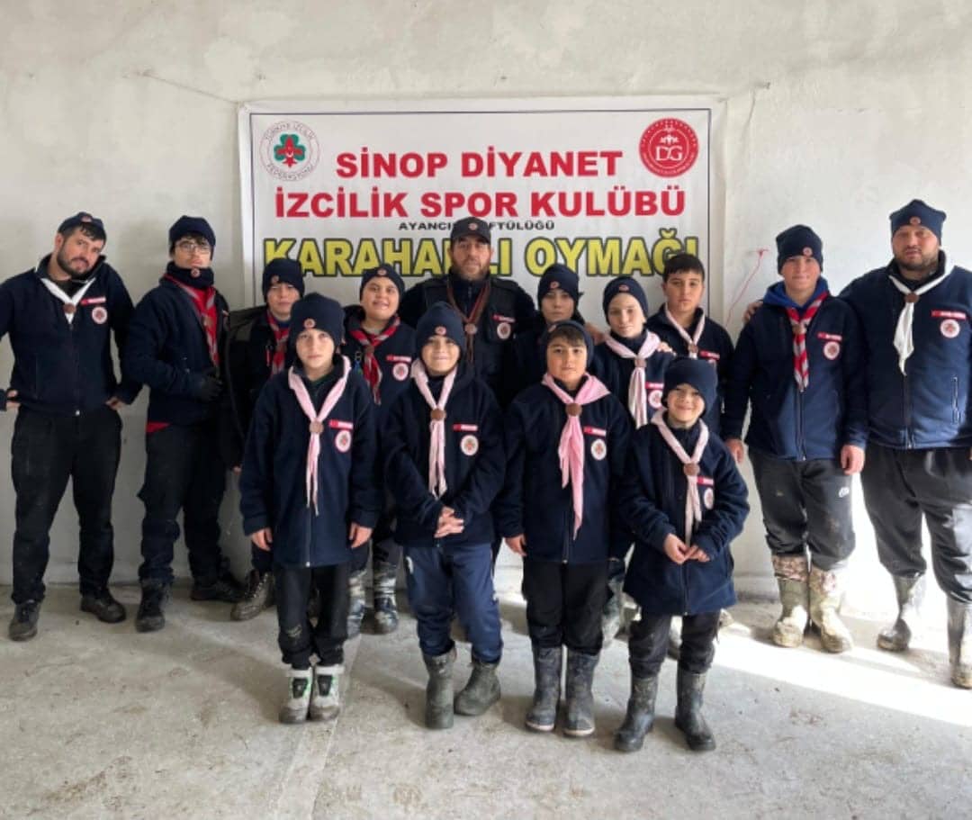 Sinoplu izciler 6 günlük kış kampı yaptı