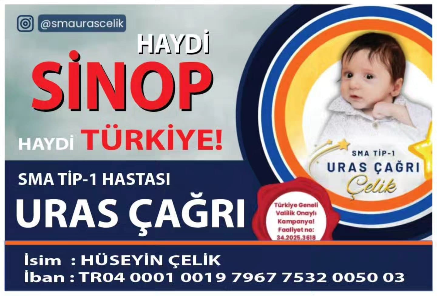 SMA Tip-1 Hastası Uras Çağrı Çelik İçin Acil Destek Çağrısı