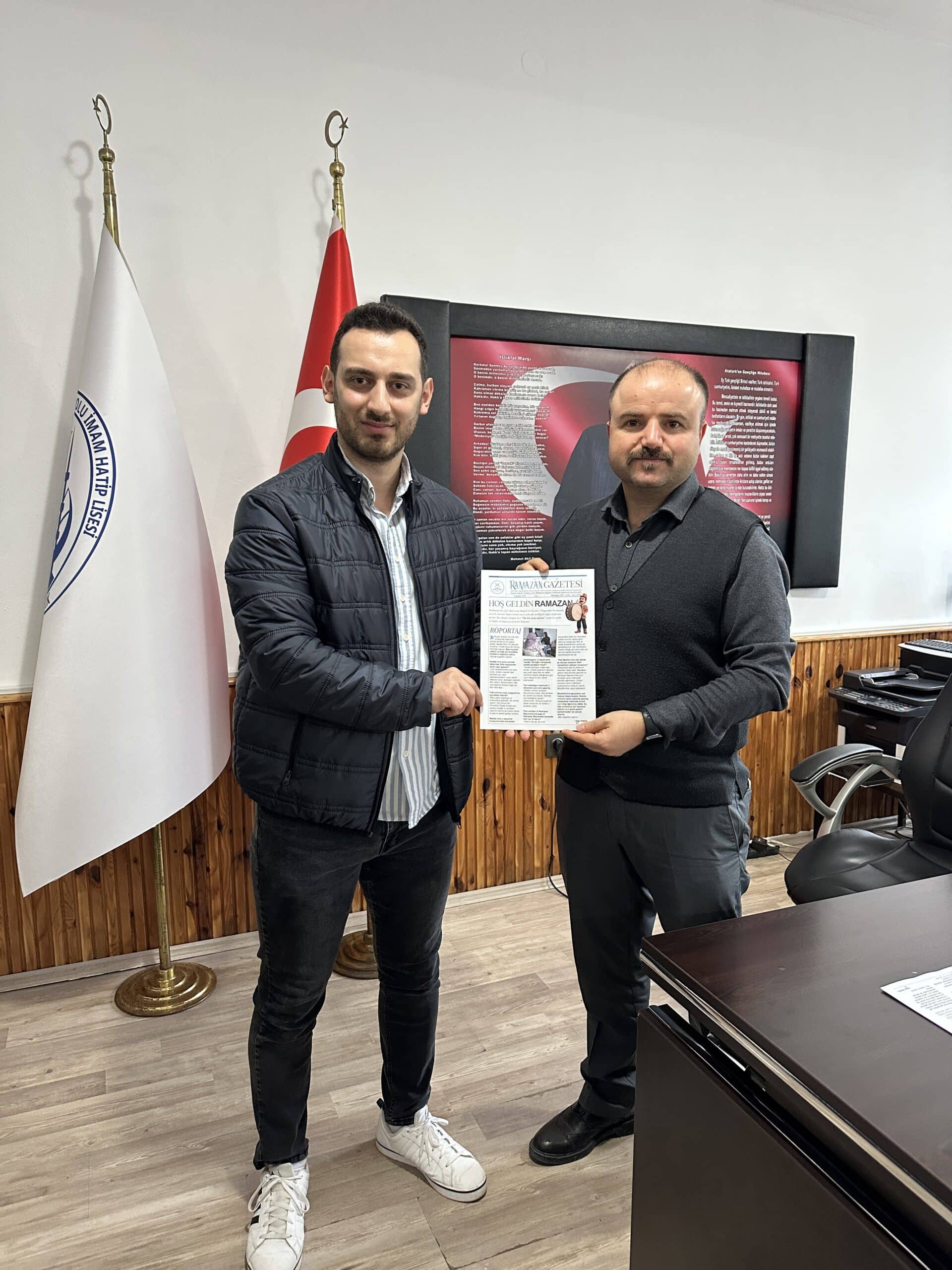 Ayancık’ta öğrencilerden Ramazan gazetesi