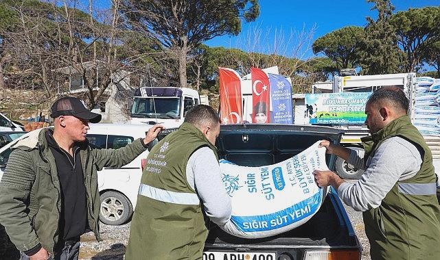 Aydın Büyükşehir Belediyesinden Küçük Üreticilere Sürdürülebilir Yem Desteği