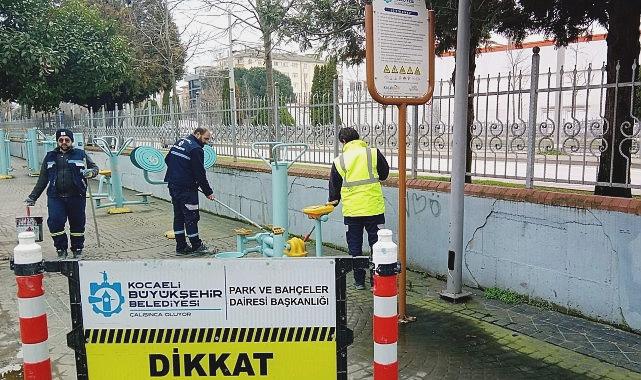 Büyükşehir Belediyesi Spor Aletlerine Düzenli Bakım Yapıyor